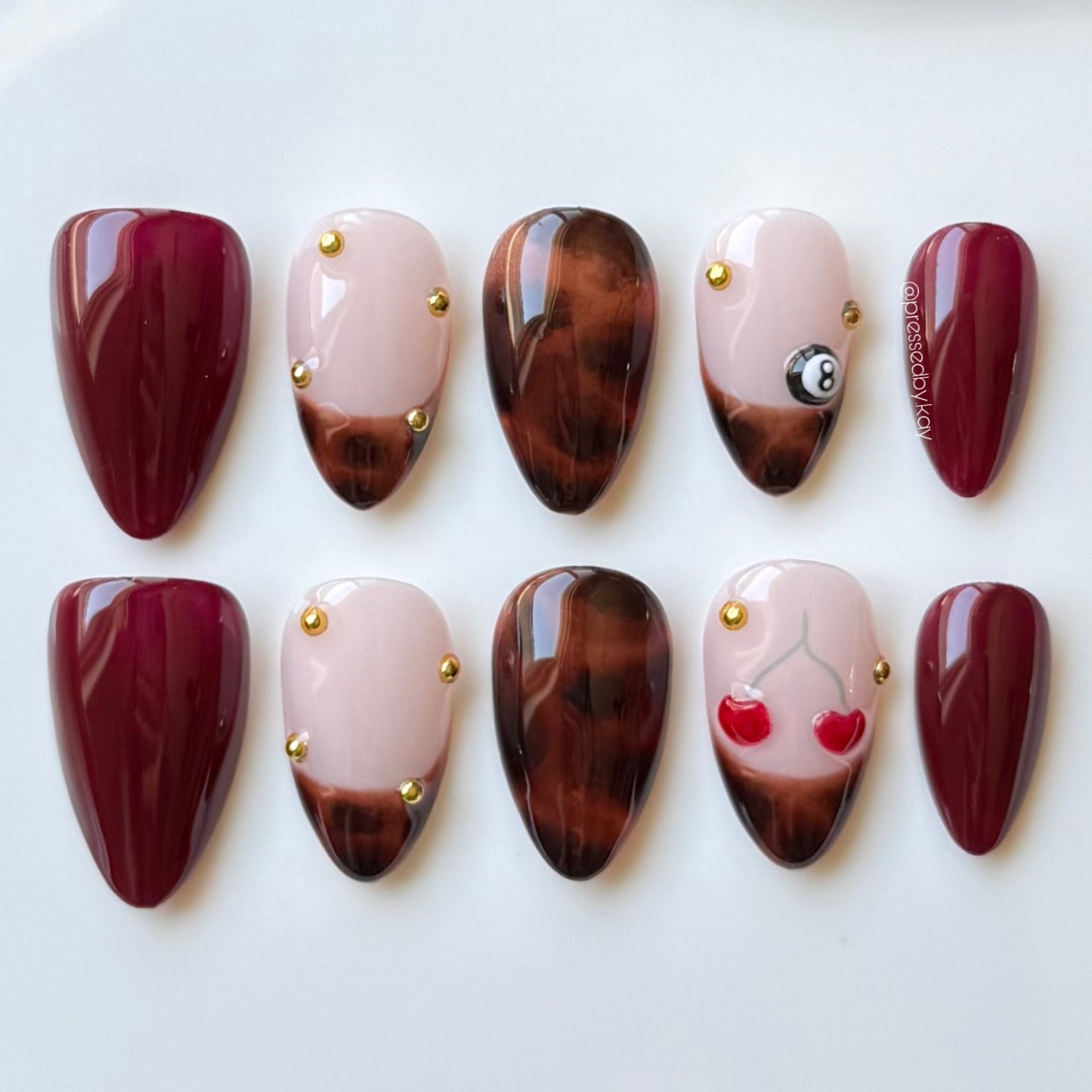 Tortoise & Dark Cherry
